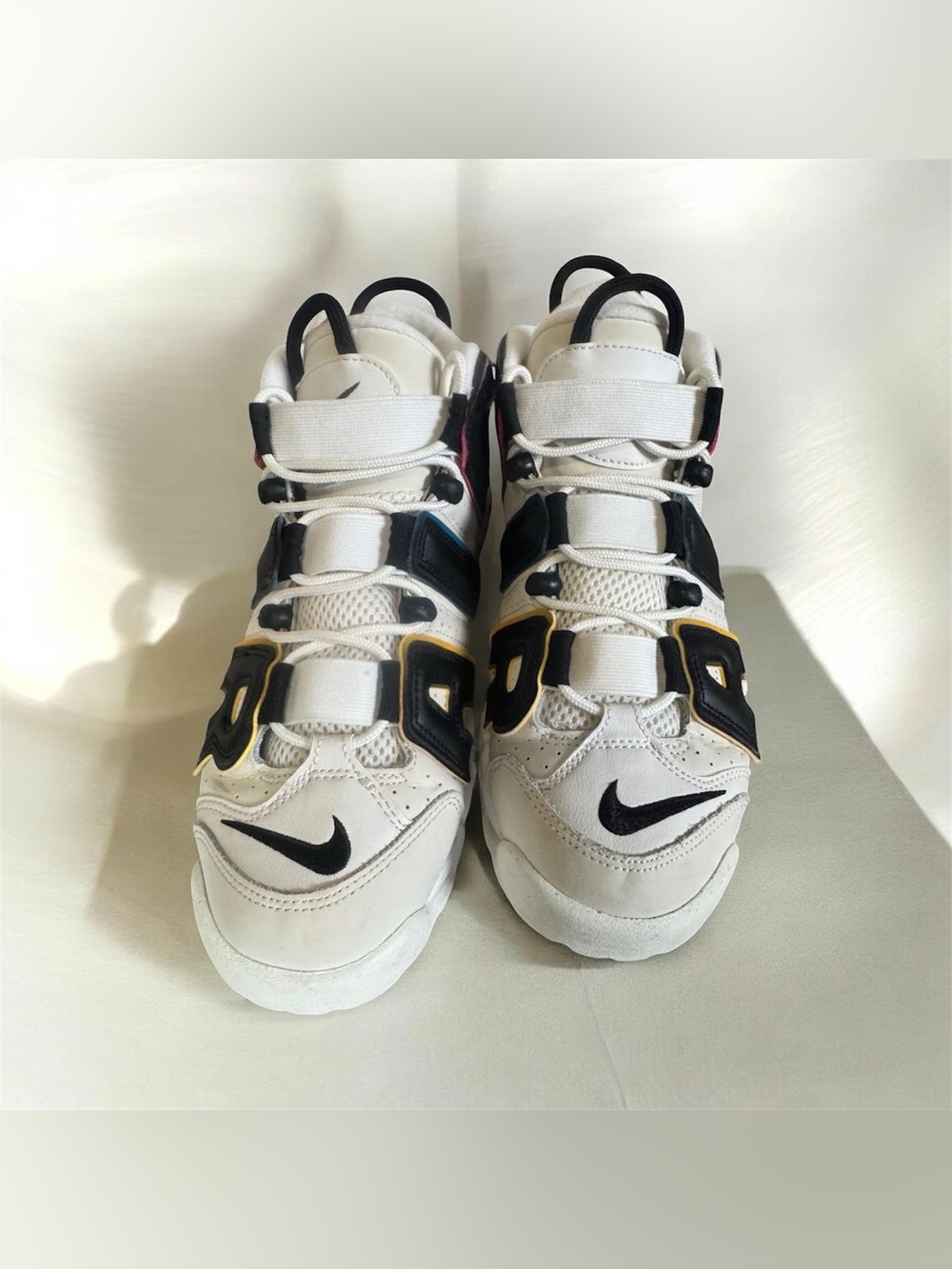 Nike Air More Uptempo 96 DM1297-100 White Black Multicolor Men’s Size 8